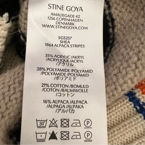 Stine Goya Women's Shea Striped Knitted Jumper in Multicolour Stripes - Picture 8 of 8